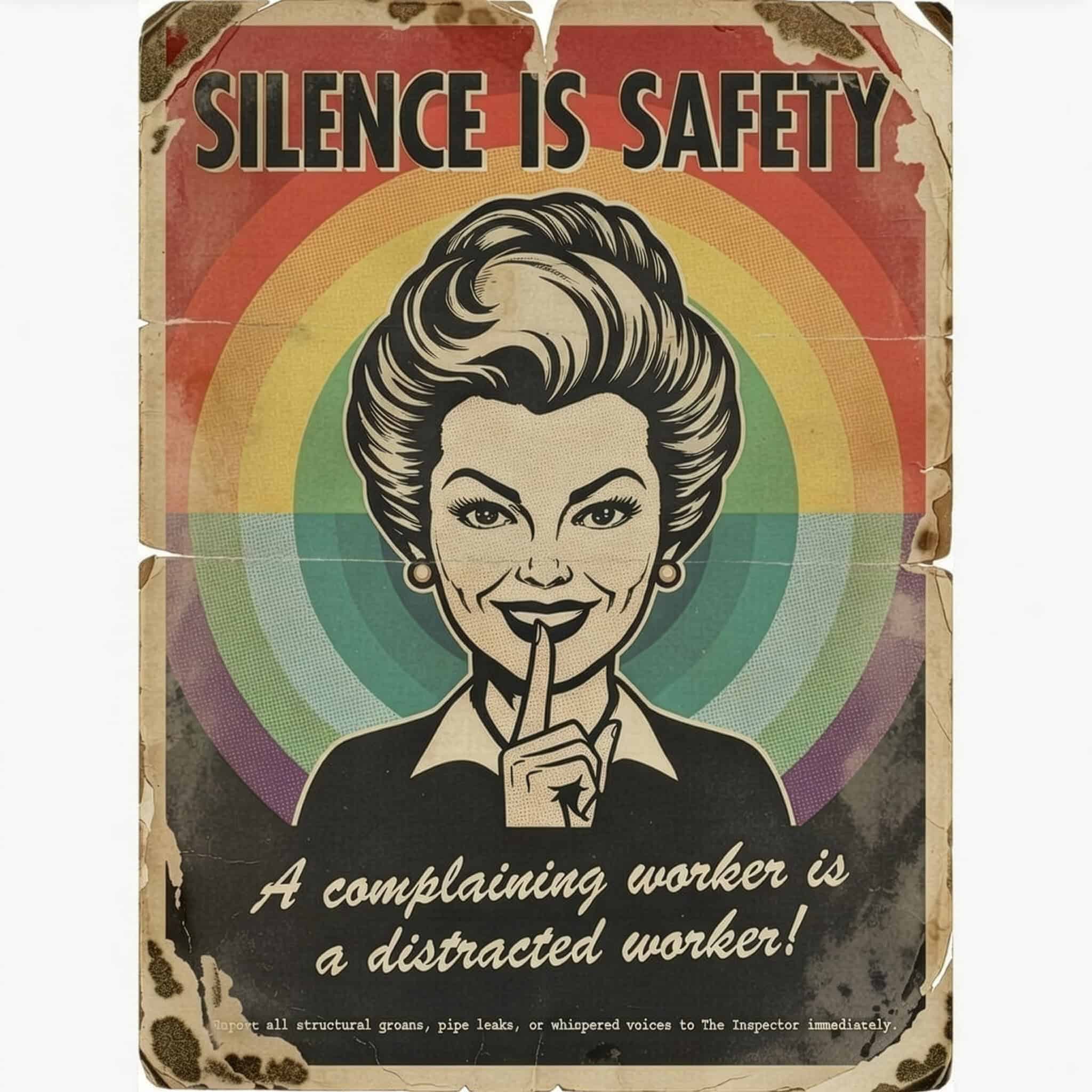 Auntie Atom concept art — retro nuclear mascot portrait