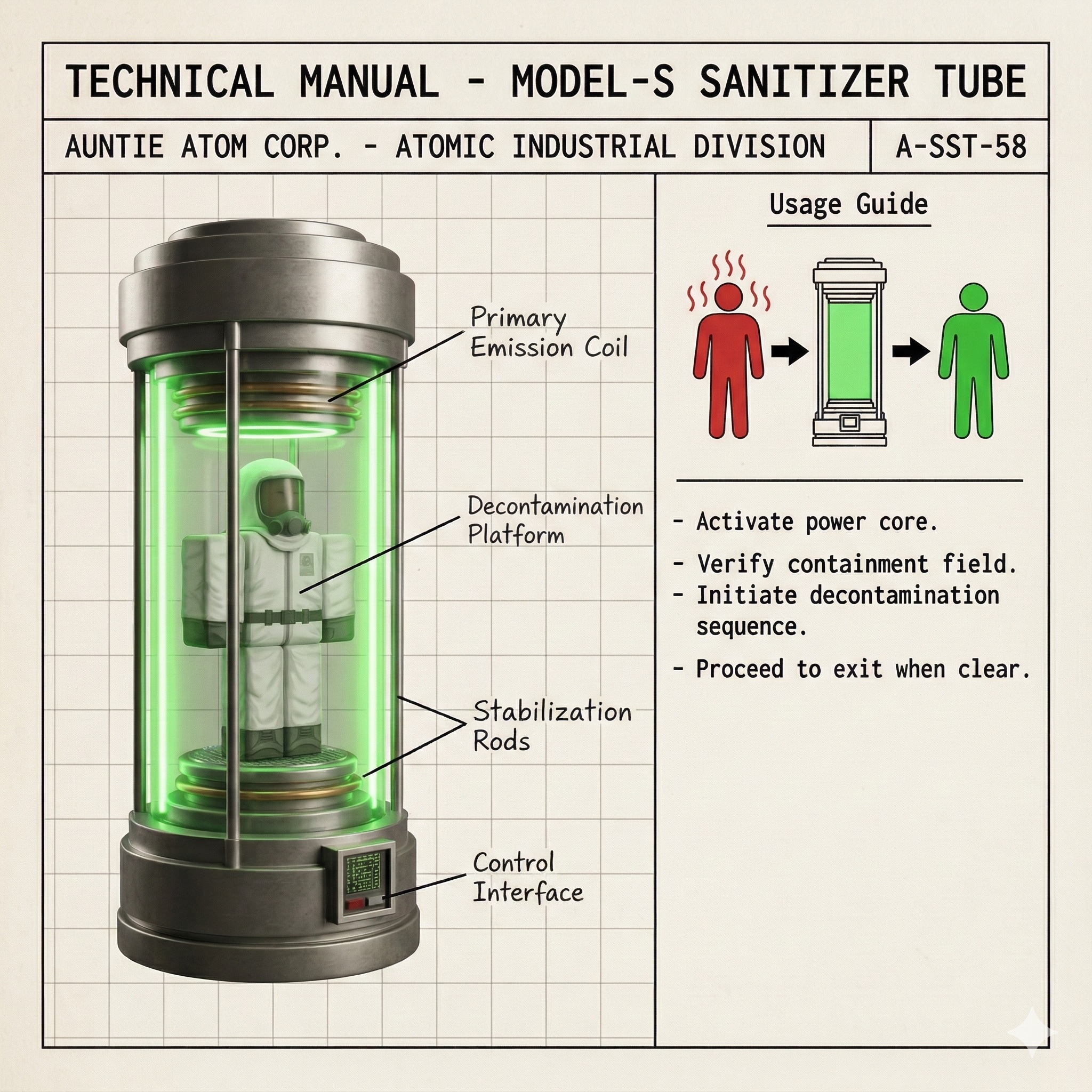 Model-S Sanitizer Tube